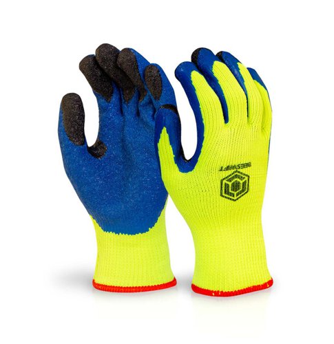 Beeswift Latex Thermo-Star Fully Dipped Glove Saturn Yellow 8