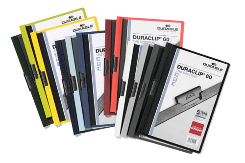 Durable DURACLIP 60 A4 Folder Assorted