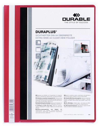 Durable DURAPLUS A4+ Folder Red