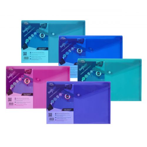 Polyfile Foolscap Electra Assorted - 5 Files