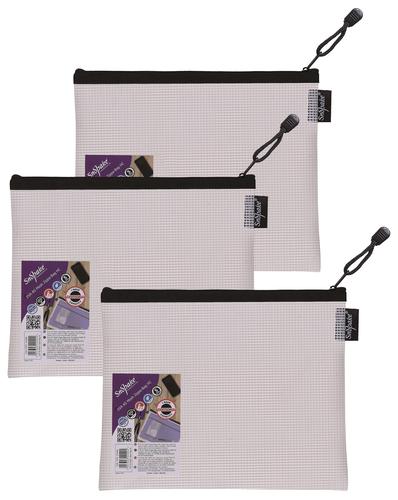 EVA Mesh HC Zippa Bag A5 Black- 3 Bags
