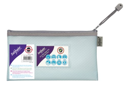 EVA Pastel Mesh HC DL Zippa Bag - Blue- 3 Bags