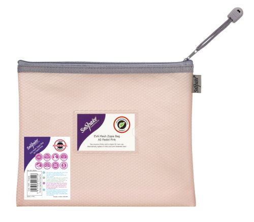 EVA Pastel Mesh HC A5 Zippa Bag - Pink- 3 Bags