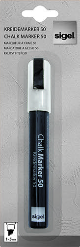 Liquid Chalk Water-Based Marker White easy wipe 1-5mm chisel tip