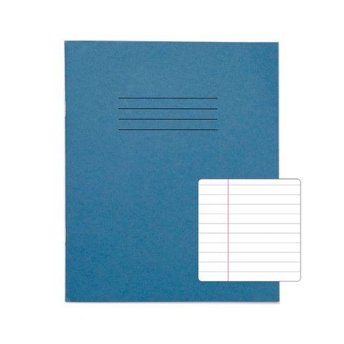 RHINO 8 x 6.5 Exercise Book 48 Page, Light Blue, F8M (Pack of 100)
