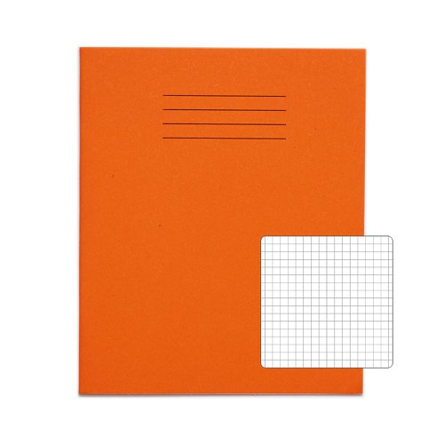 RHINO 8 x 6.5 Exercise Book 48 Page, Orange, S5 (Pack of 10)