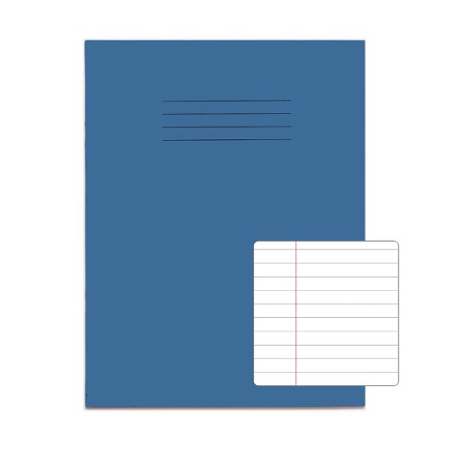 RHINO 9 x 7 Exercise Book 80 Page, Light Blue, F8M (Pack of 10)