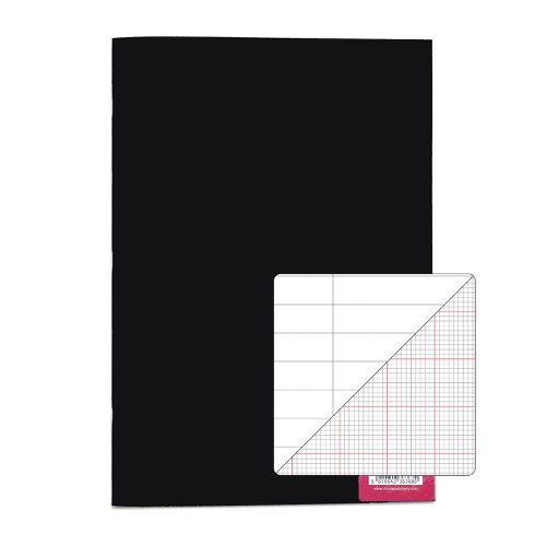 RHINO A4 Polypropylene Toughback Science Book 64 Page, F8M and 2:10:20 Graph Ruling (Pack of 6)